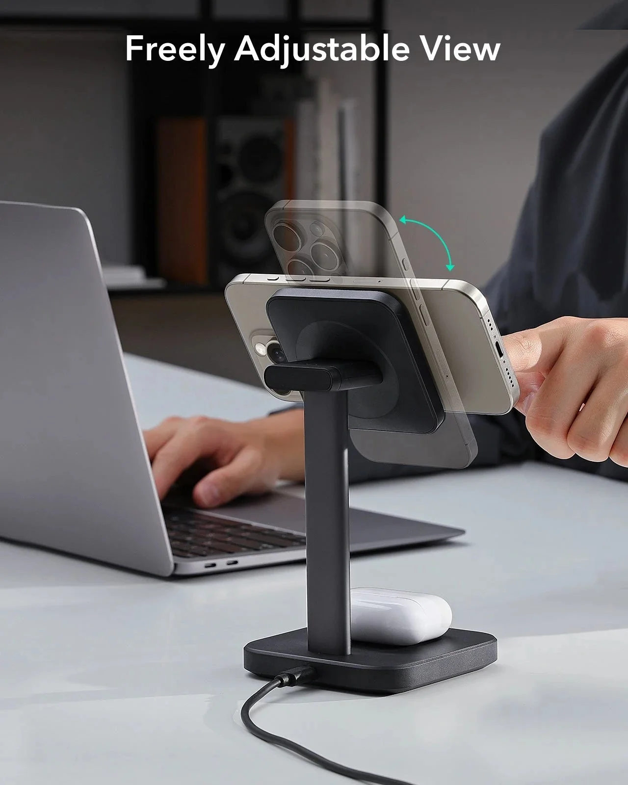 2-in-1 Watch Wireless Charging Set (HaloLock) - White - AU PLUG - Image 11