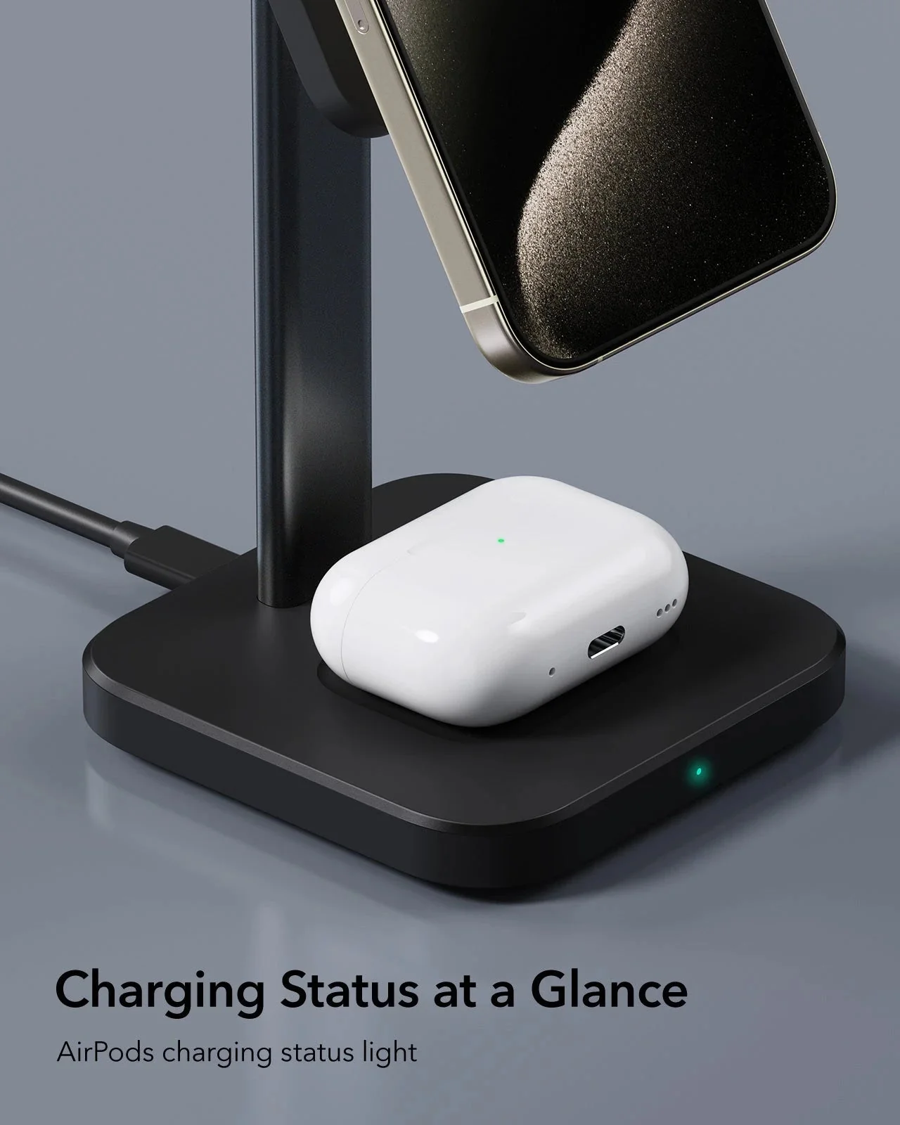 2-in-1 Watch Wireless Charging Set (HaloLock) - White - AU PLUG - Image 13