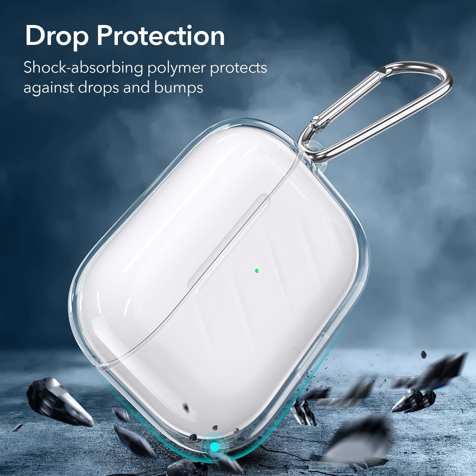 AirPods Pro (2023/2022/2019) Air Ripple Carrying Case - Clear - Image 4
