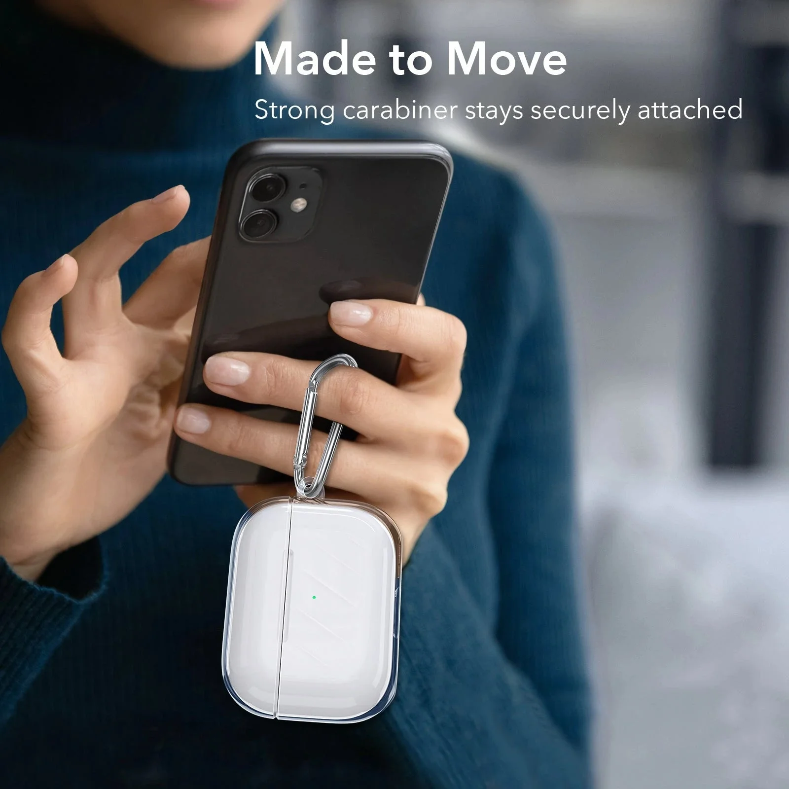 AirPods Pro (2023/2022/2019) Air Ripple Carrying Case - Clear - Image 7