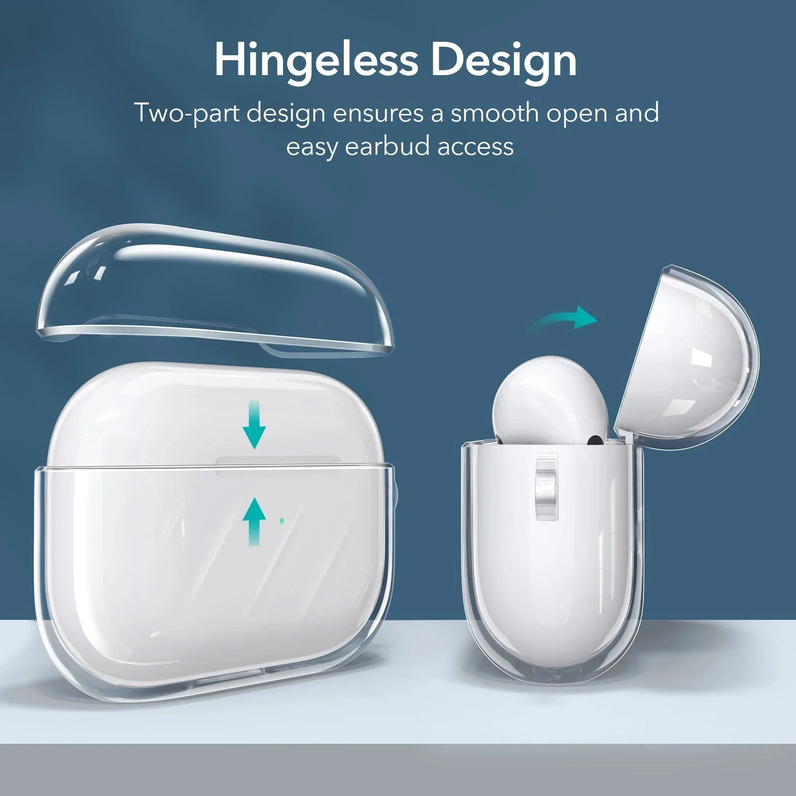 AirPods Pro (2023/2022/2019) Air Ripple Carrying Case - Clear - Image 8