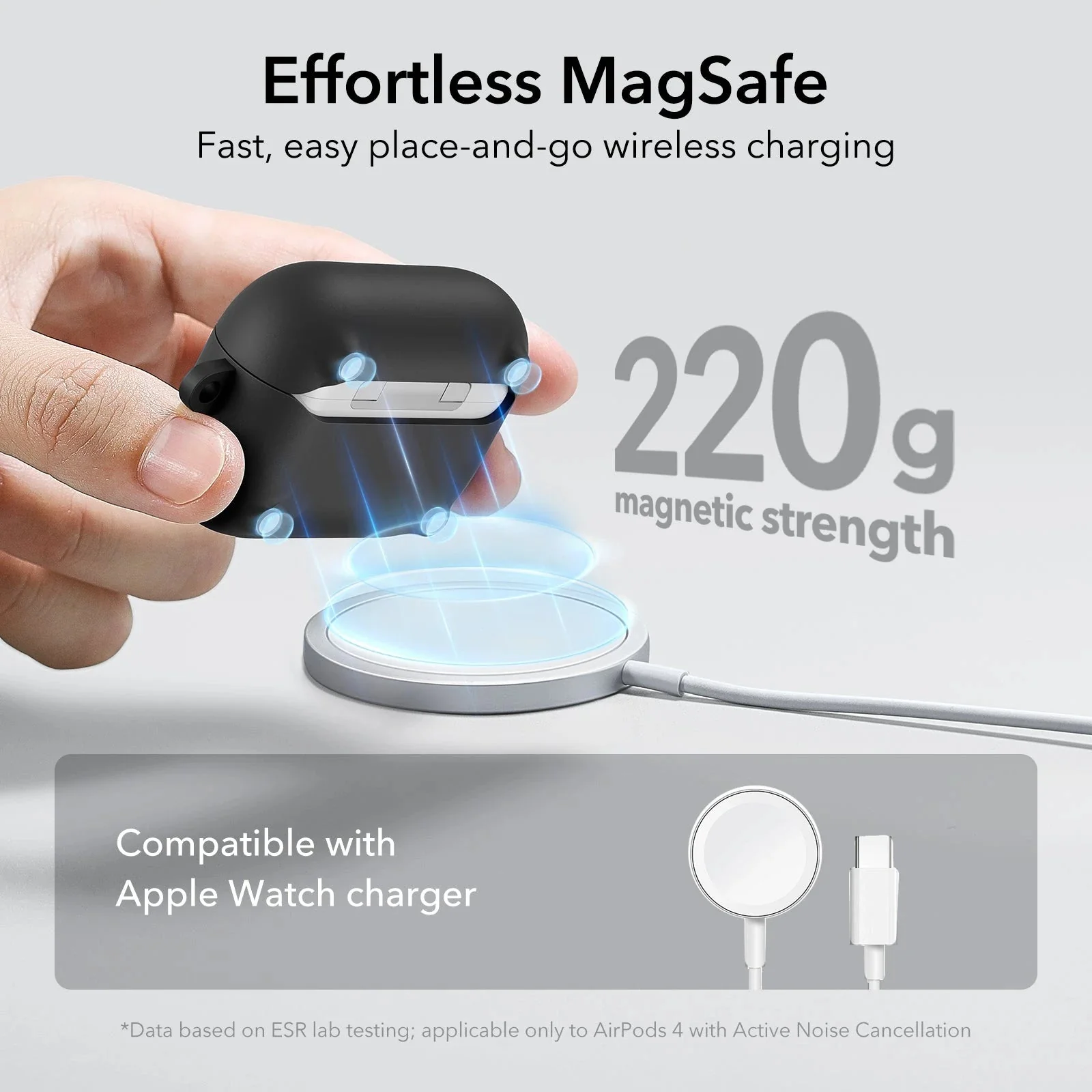 AirPods 4 Cloud Soft Case (HaloLock) - Purple - Image 4