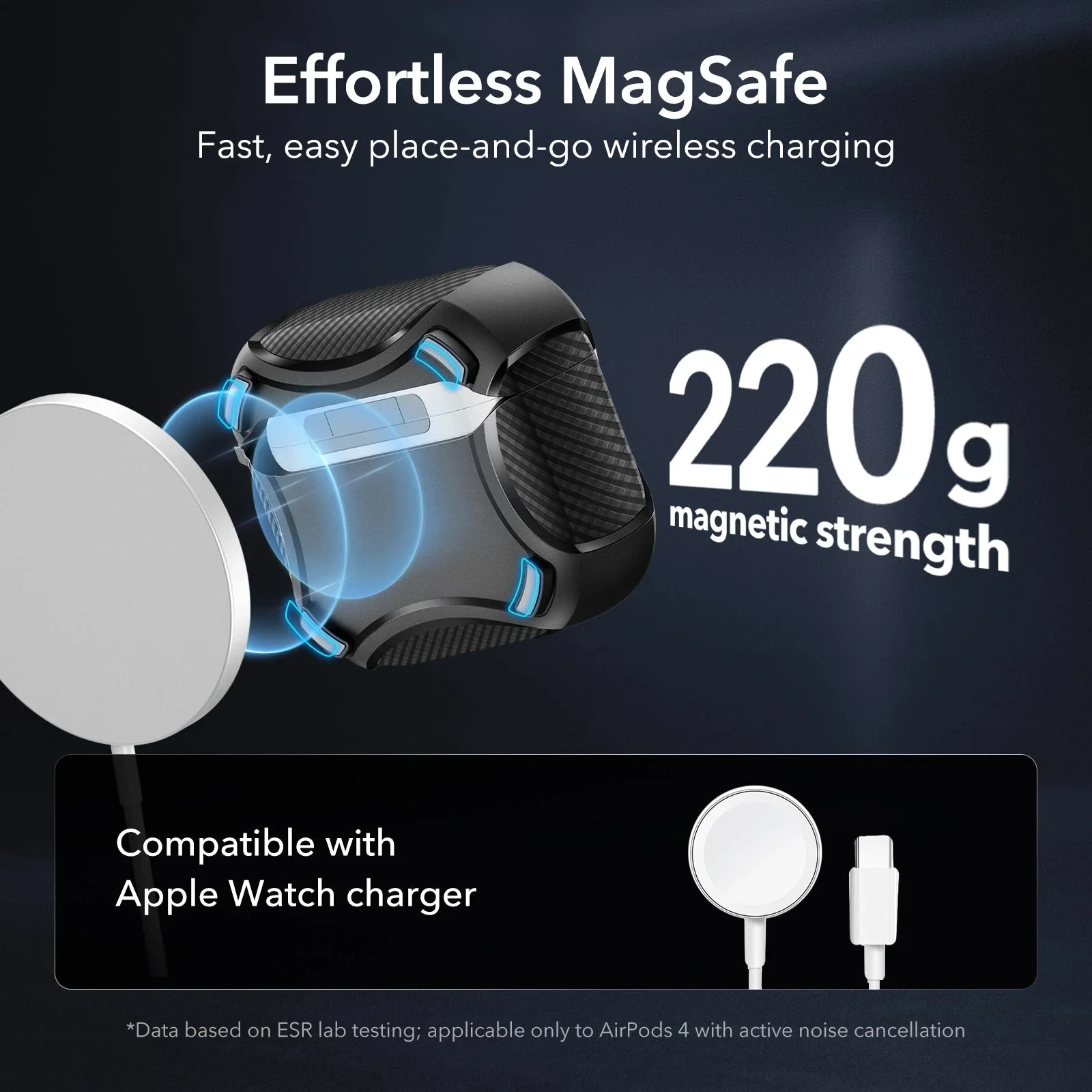 AirPods 4 Cyber Tough Case (HaloLock) - Dark Purple - Image 9