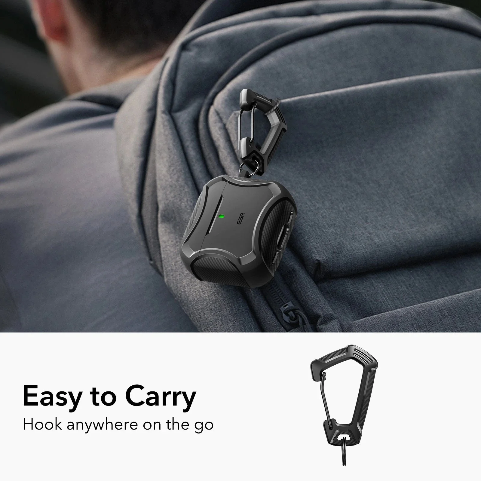 AirPods 4 Cyber Tough Case (HaloLock) - Forest Green - Image 7