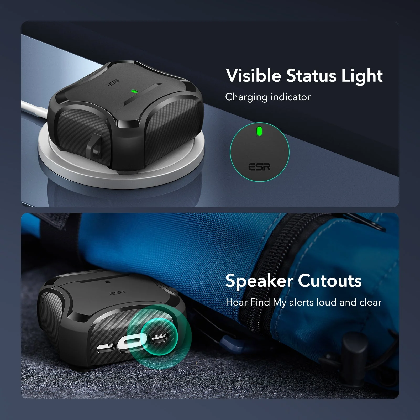 AirPods 4 Cyber Tough Case (HaloLock) - Forest Green - Image 8
