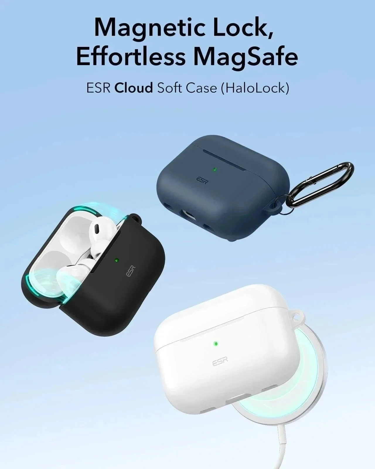 AirPods Pro (2023/2022/2019) Cloud Soft Case (HaloLock) - Red - Image 3