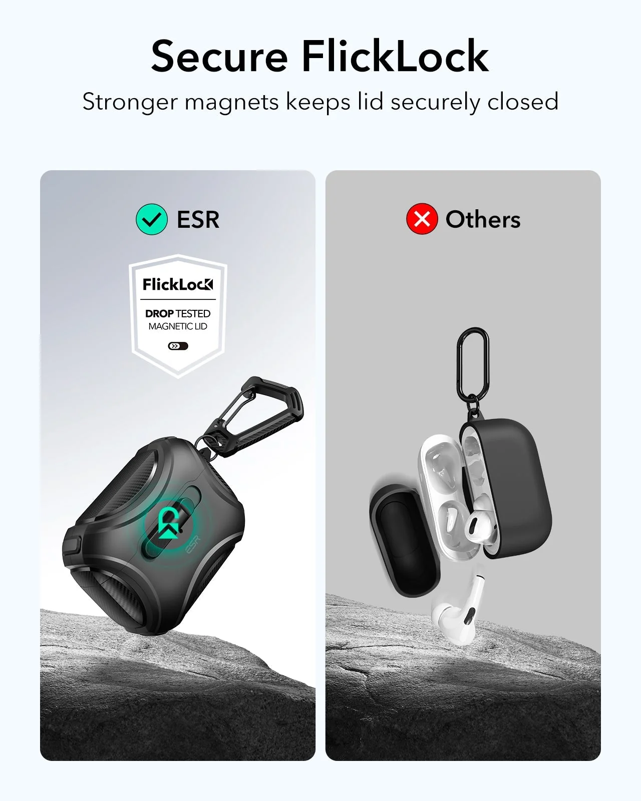 AirPods Pro (2023/2022/2019) Cyber FlickLock Case (HaloLock) - Purple - Image 3
