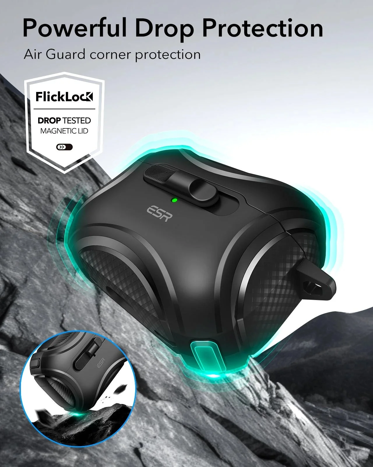 AirPods Pro (2023/2022/2019) Cyber FlickLock Case (HaloLock) - Purple - Image 6