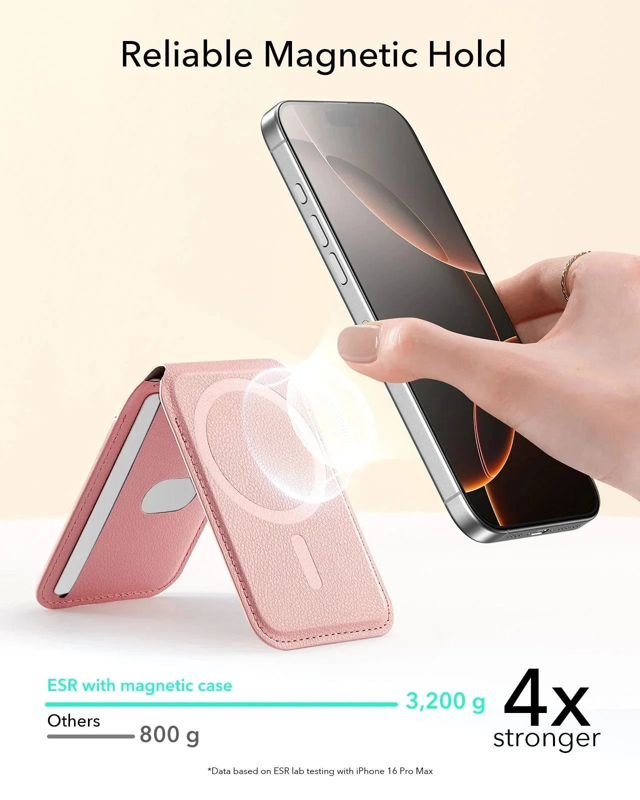 Aura Wallet Stand (HaloLock) - Pink - Image 4