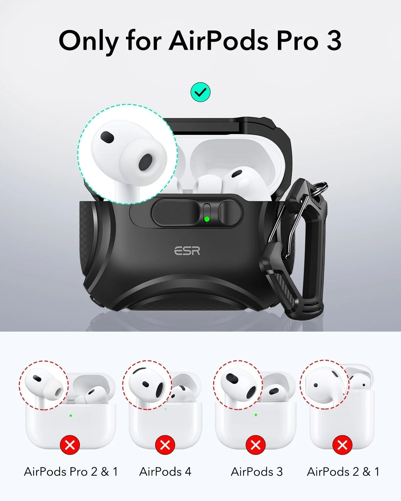 25W CryoBoost Foldable 3-in-1 Magnetic Charger and AirPods Pro 3 Cyber FlickLock Case Bundle– EU Plug-Black - Image 10