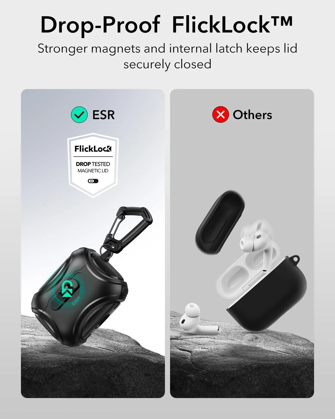 25W CryoBoost Foldable 3-in-1 Magnetic Charger and AirPods Pro 3 Cyber FlickLock Case Bundle– US Plug-Black - Image 16