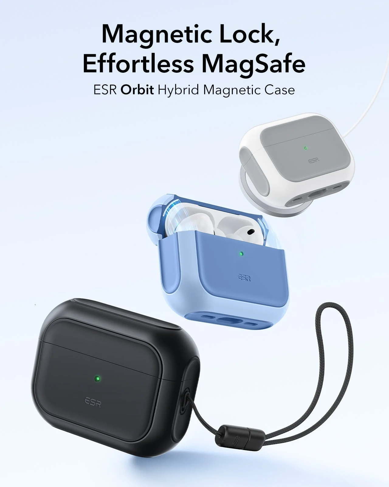 25W CryoBoost Foldable 3-in-1 Magnetic Charger and AirPods Pro 3 Orbit Hybrid Case Bundle – EU Plug-Black - Image 11