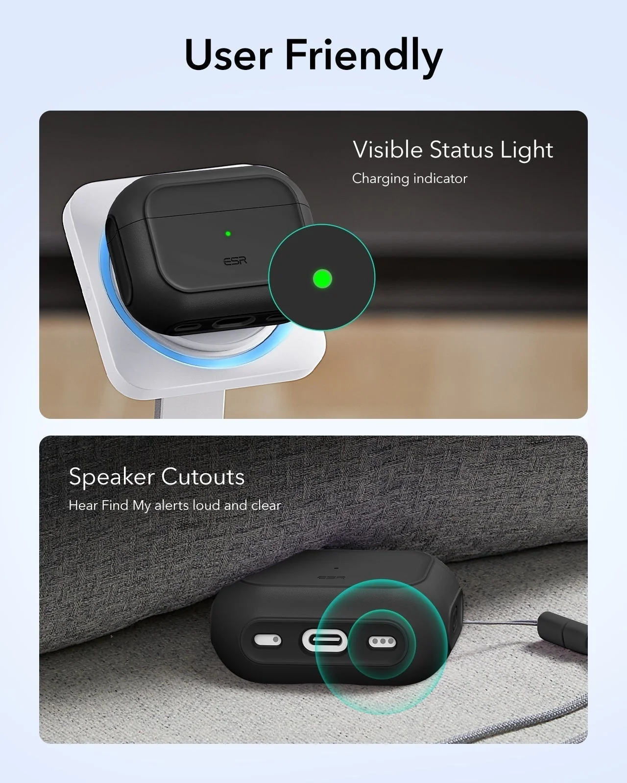 25W CryoBoost Foldable 3-in-1 Magnetic Charger and AirPods Pro 3 Orbit Hybrid Case Bundle – EU Plug-Black - Image 17