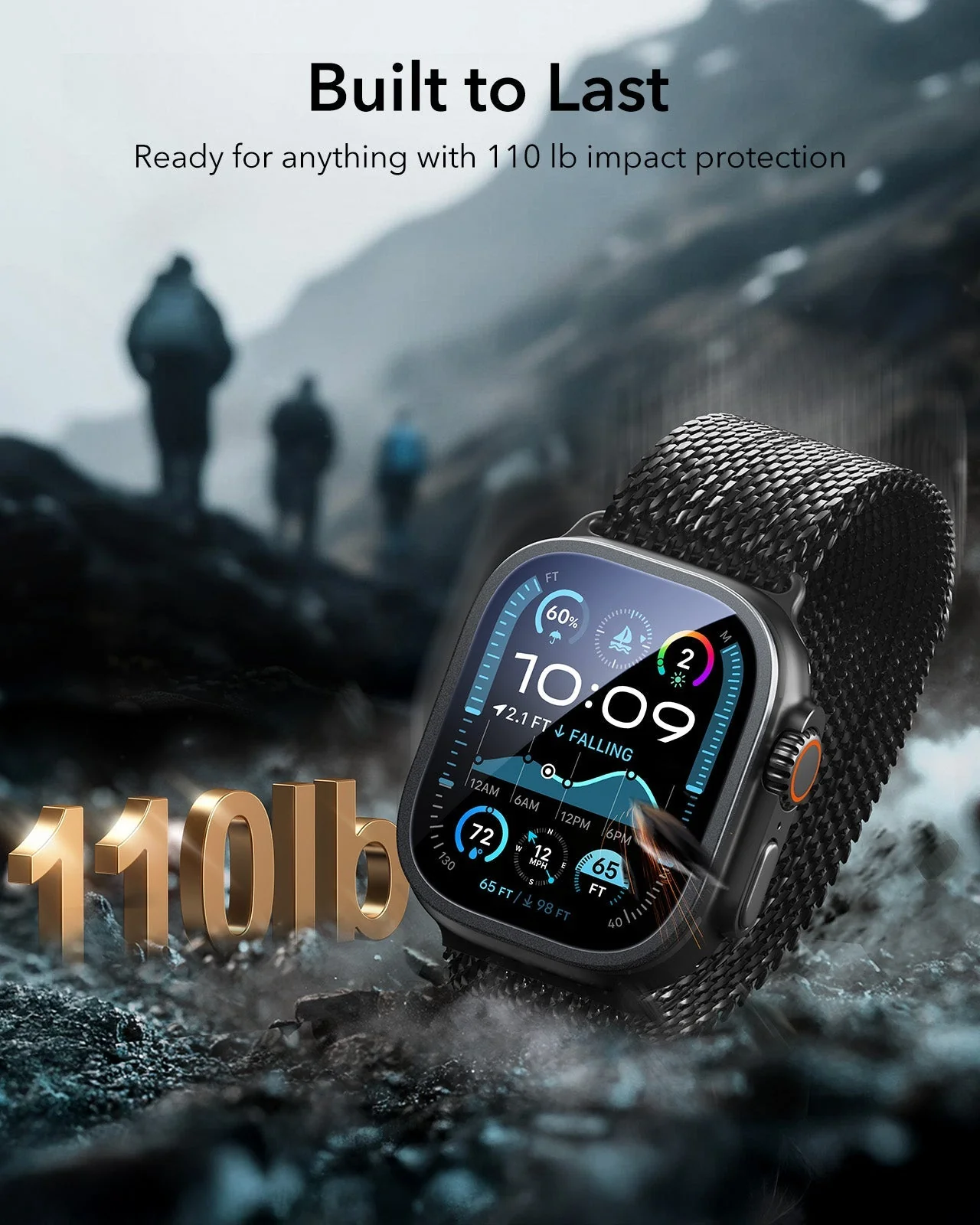 Apple Watch Ultra 3 Armorite Screen Protector - Black - Image 9