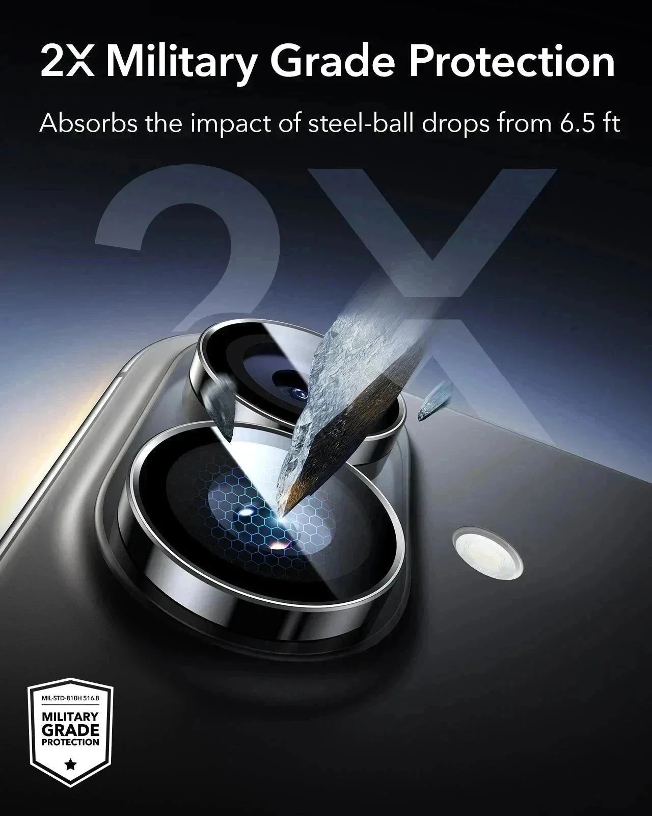 iPhone 17 Armorite®️ Camera Lens Protector - Black - Image 4