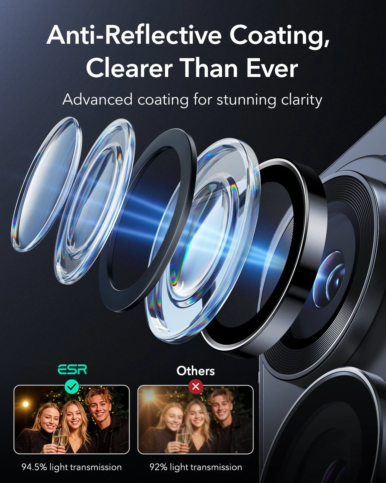 Galaxy S26 Ultra Armorite® Camera Lens Protector - Black - Image 5