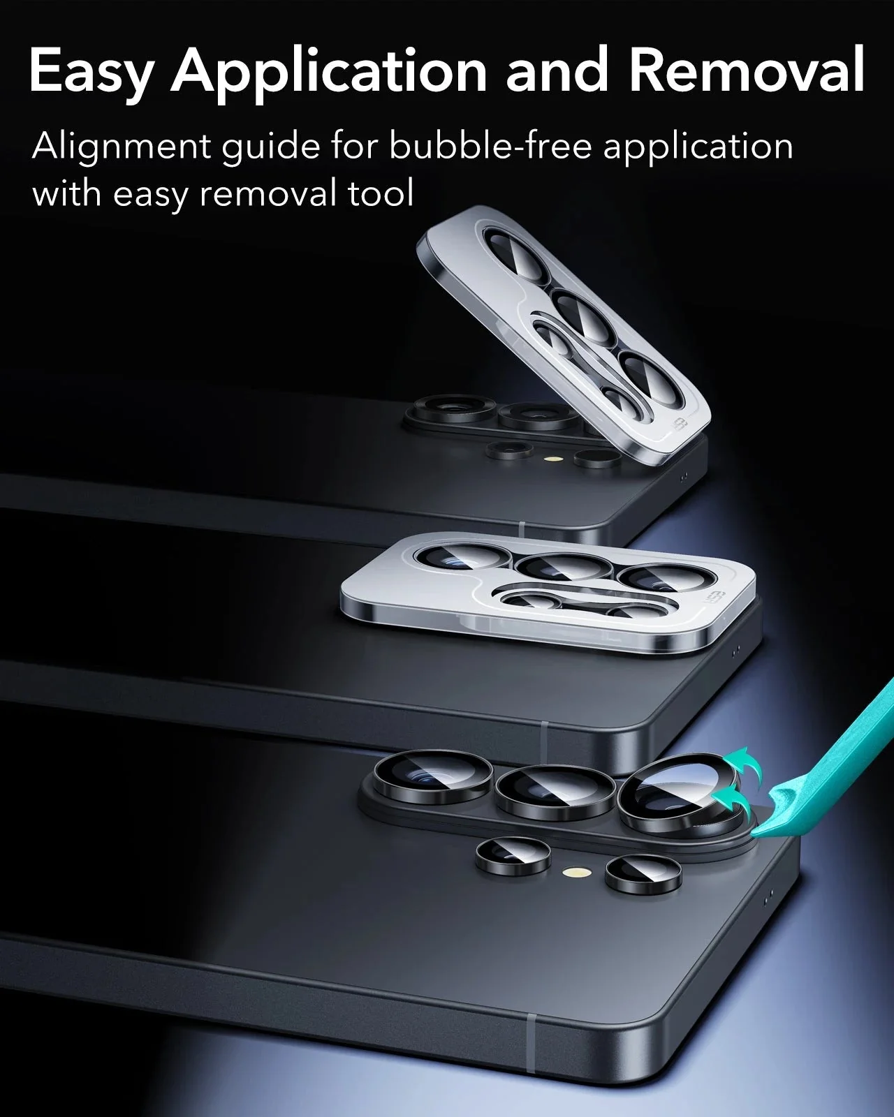 Galaxy S26 Ultra Armorite® Camera Lens Protector - Black - Image 7