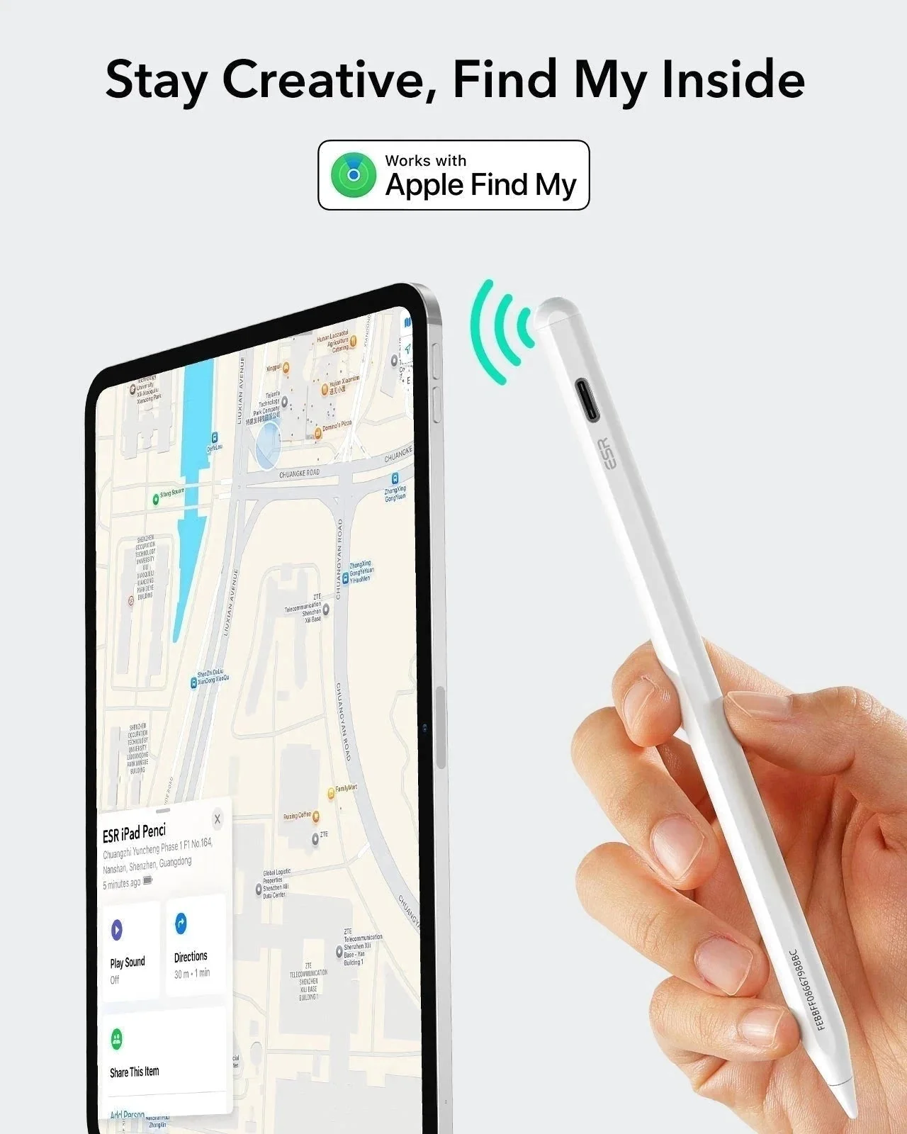 iPad Air 11" (M4) 2026 Bundle Rebound Magnetic Keyboard Case 360 & Digital Pencil-US Layout-Black - Image 11