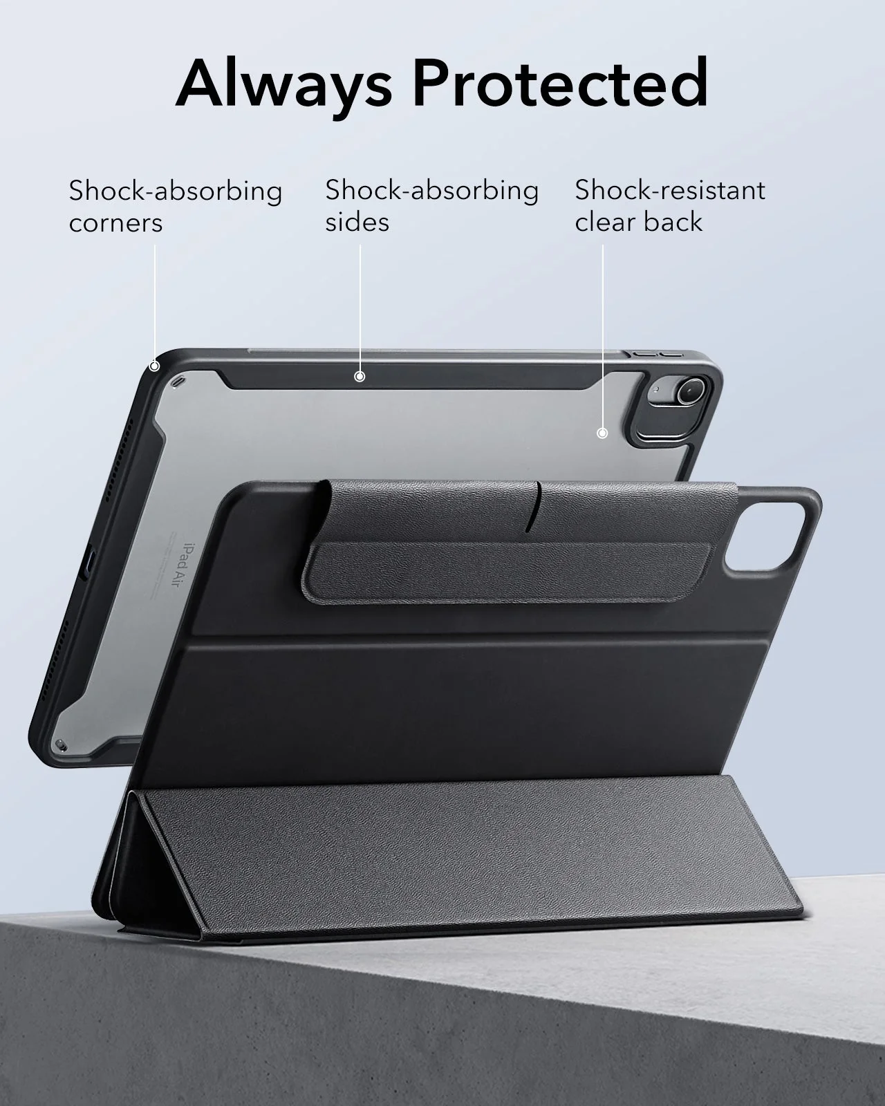 iPad Air 11" (M4) 2026 Rebound Hybrid Case 360 - Black - Image 7