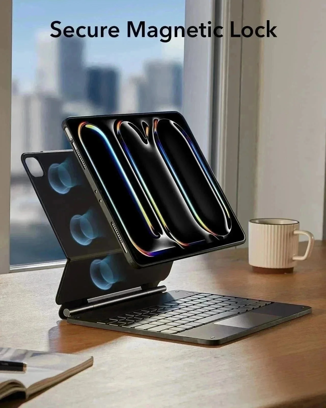 iPad Pro 13ʺ (2025) Bundle Rebound Magnetic Keyboard Case 360, Digital Pencil & Screen Protectors - US Layout-Black - Image 5