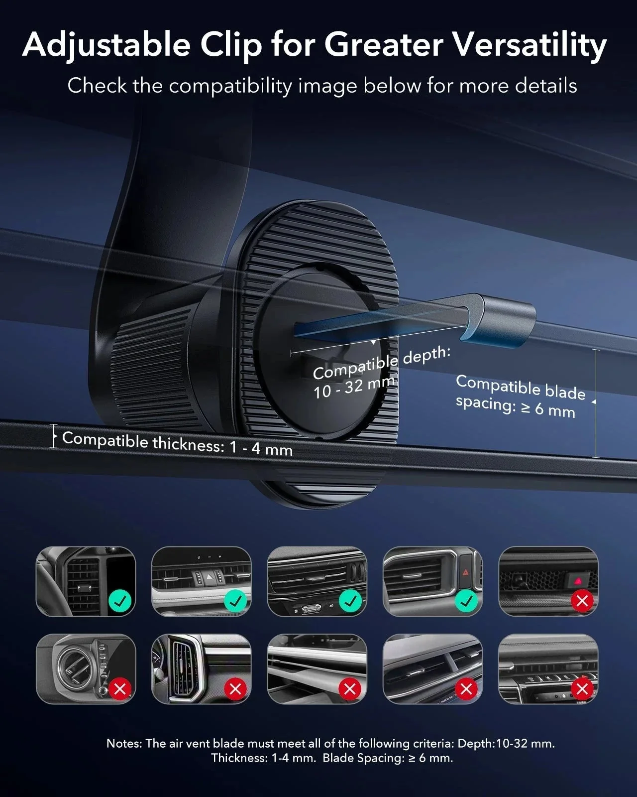 OmniLock Magnetic Car Charger (25W, CryoBoost, Air Vent) - Black - Image 10