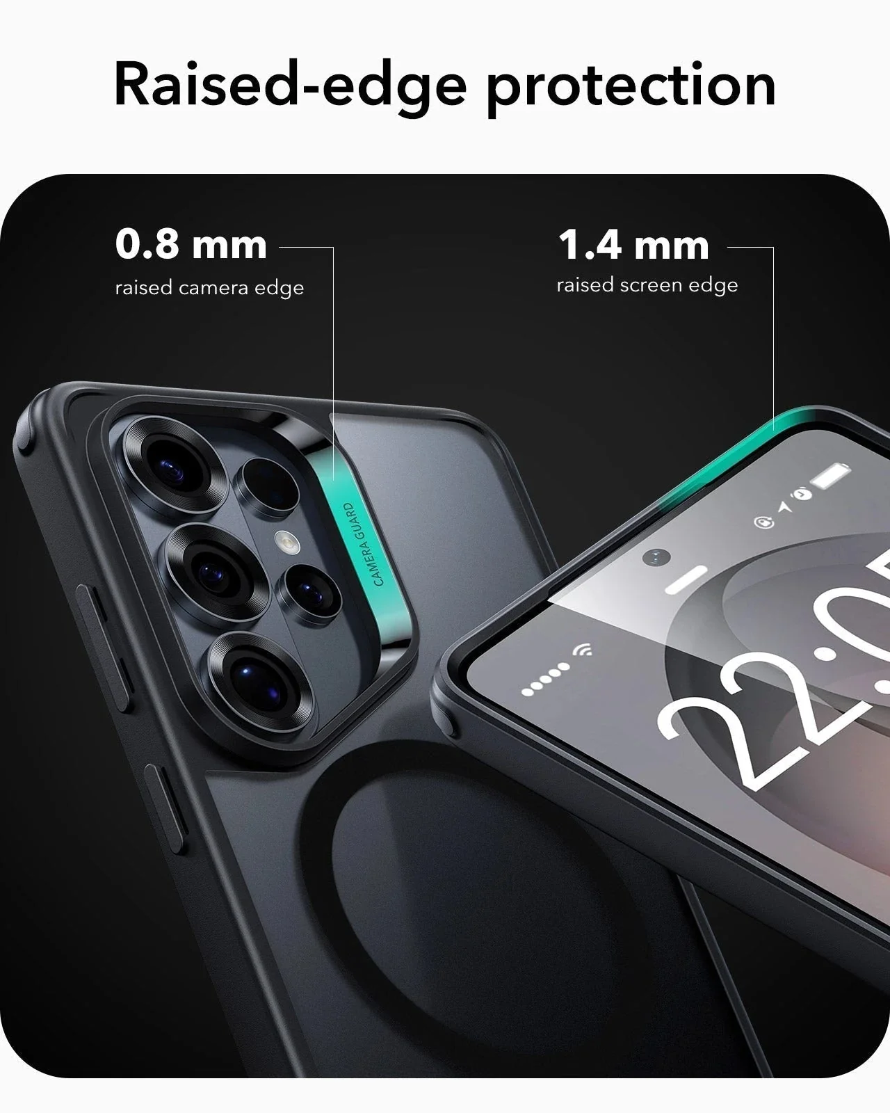 Galaxy S26 Ultra Classic Hybrid Magnetic Case - Frosted Black - Image 4