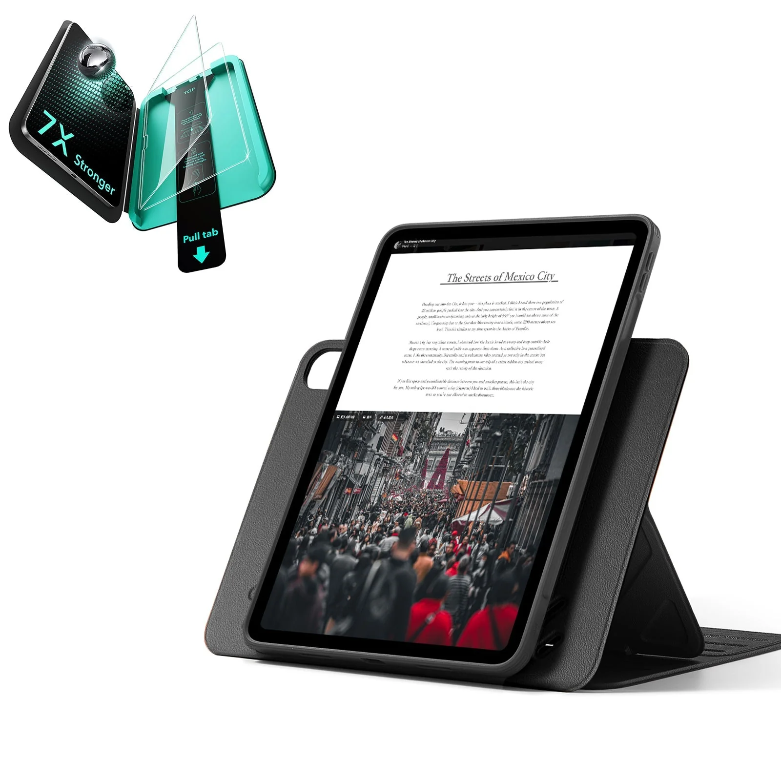 iPad Air 13" (M4) 2026 Bundle Shift Magnetic Case & Armorite® Protection - Black