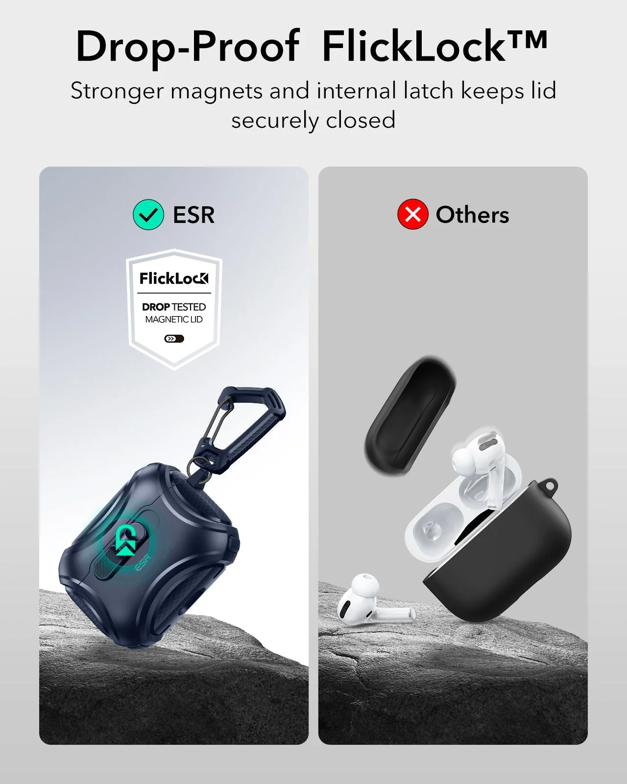 AirPods Pro 3 Cyber FlickLock Magnetic Case - Blue - Image 4