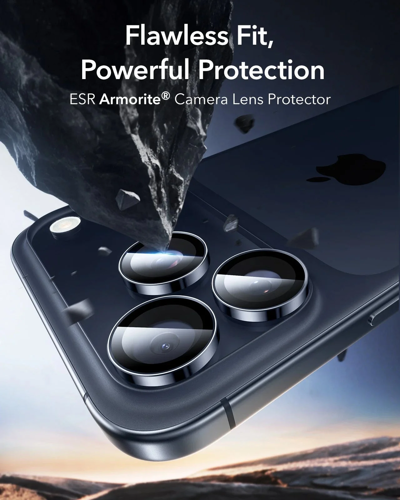 iPhone 17 Pro Max/17 Pro Armorite®️ Camera Lens Protector - Blue - Image 2