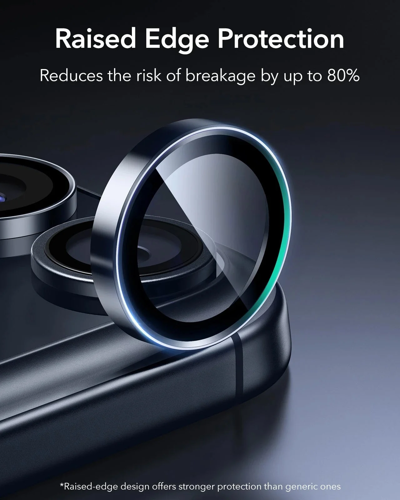 iPhone 17 Pro Max/17 Pro Armorite®️ Camera Lens Protector - Blue - Image 3