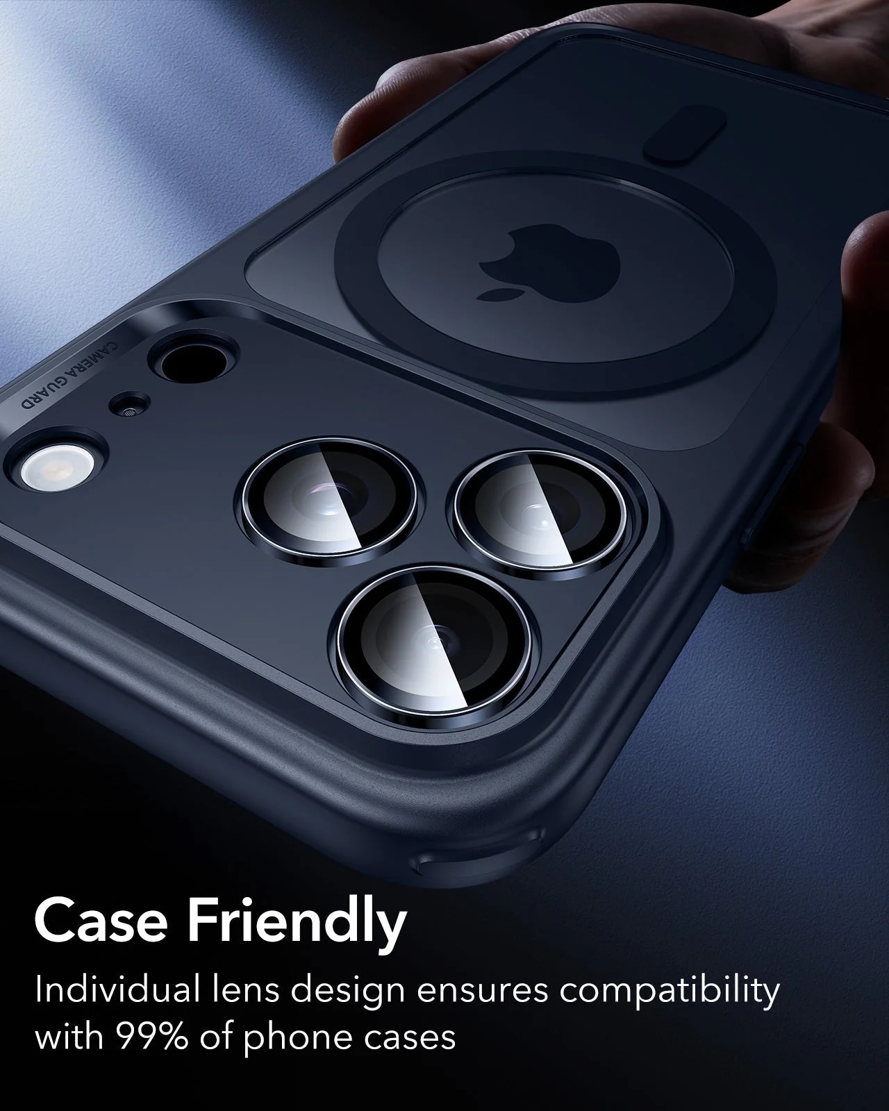 iPhone 17 Pro Max/17 Pro Armorite®️ Camera Lens Protector - Blue - Image 8