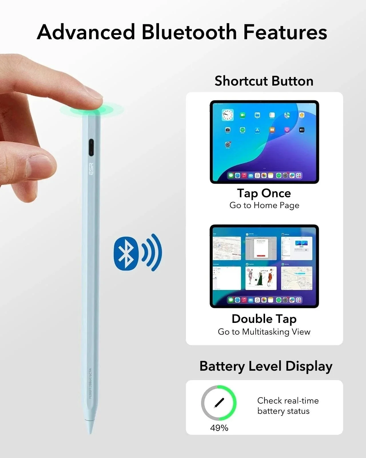 Geo Digital Pencil with Built-in Find My - Blue - Image 5