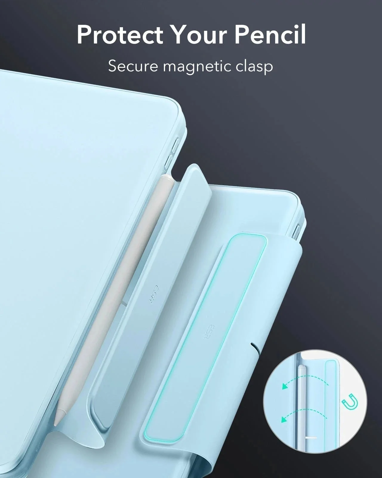 iPad Air 11" (M4) 2026 Bundle Rebound Magnetic Keyboard Case 360 & Screen Protectors-US-Layout-Blue - Image 16