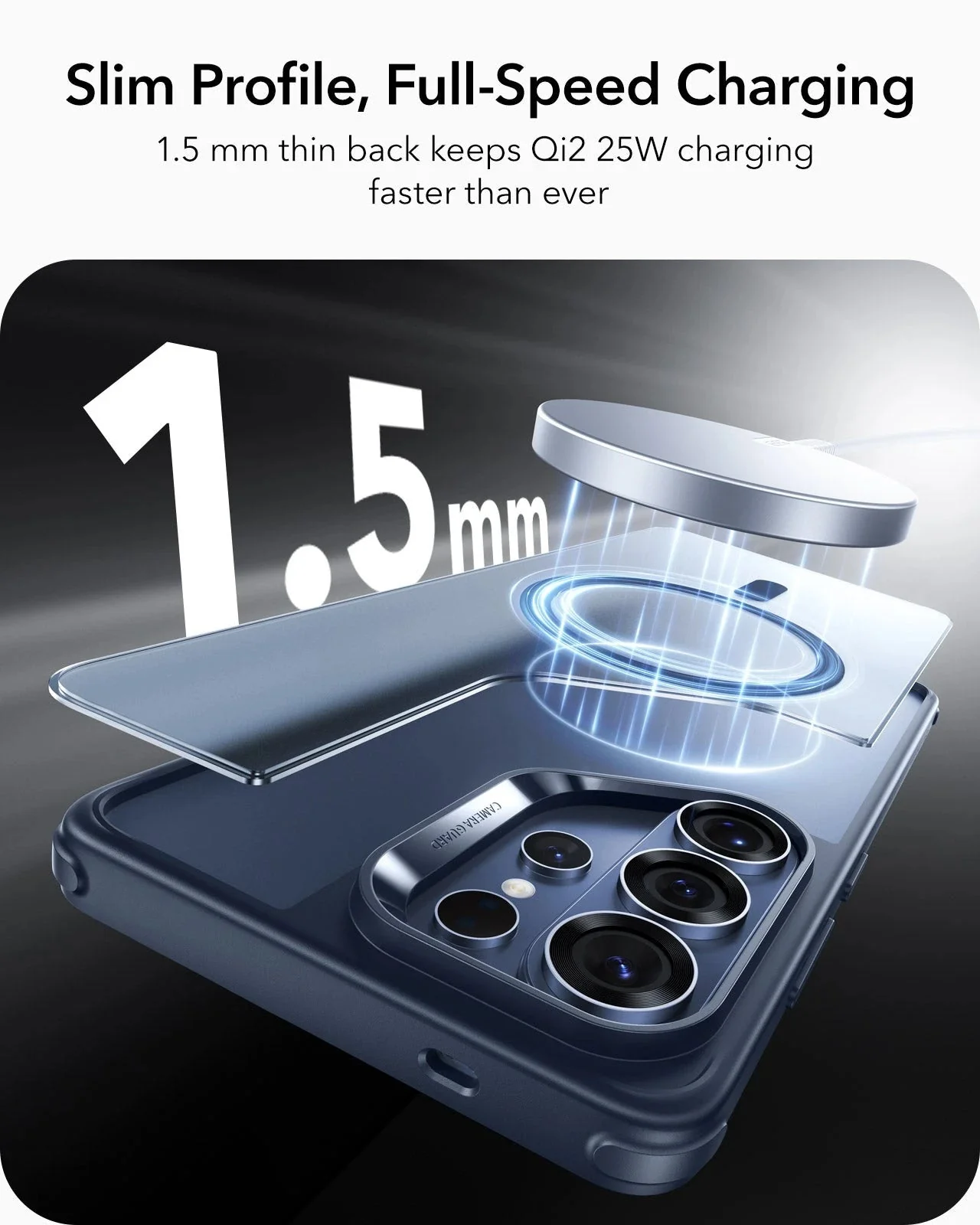 Galaxy S26 Ultra Classic Hybrid Magnetic Case - Frosted Blue - Image 7