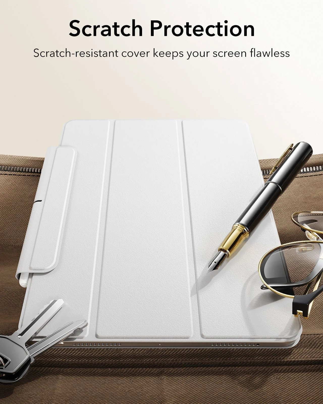 iPad Air 11" (M4) 2026 Rebound Magnetic Case - Brilliant White - Image 9