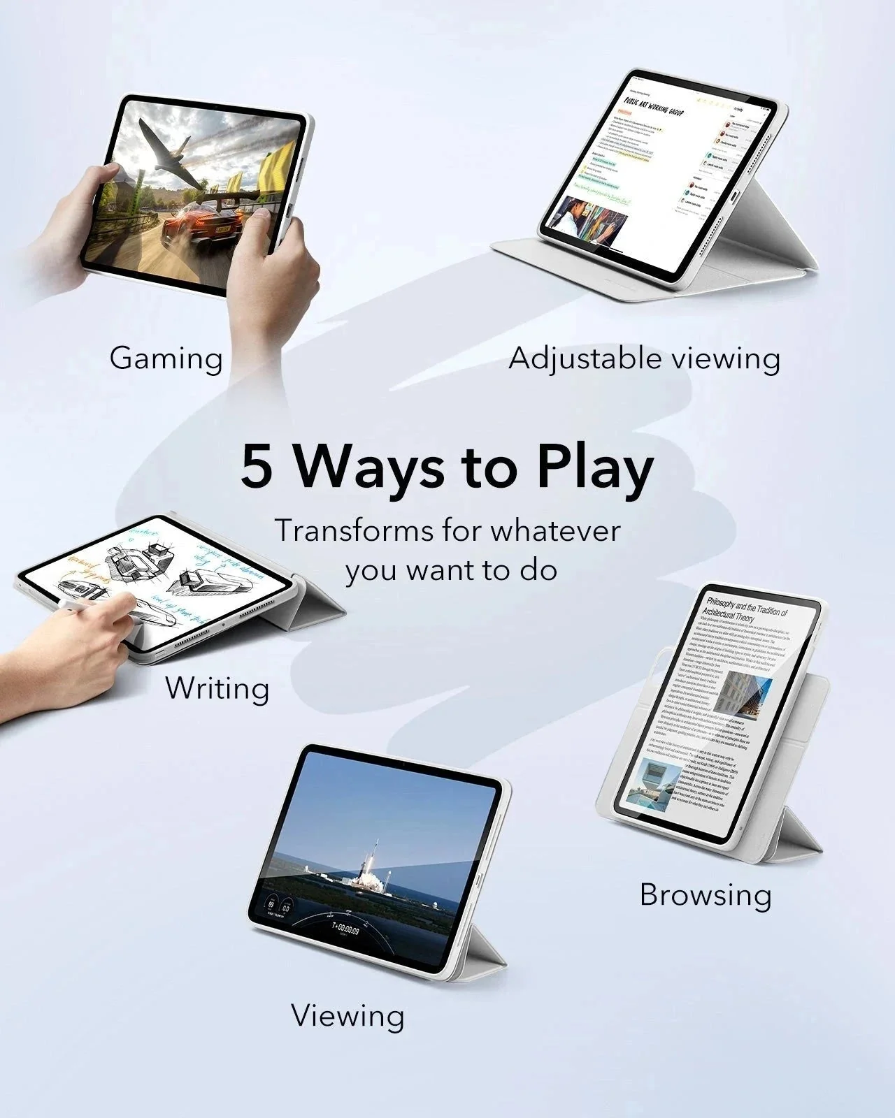 iPad Pro 11ʺ (2025) Rebound Transformation Bundle - Brilliant White - Image 3