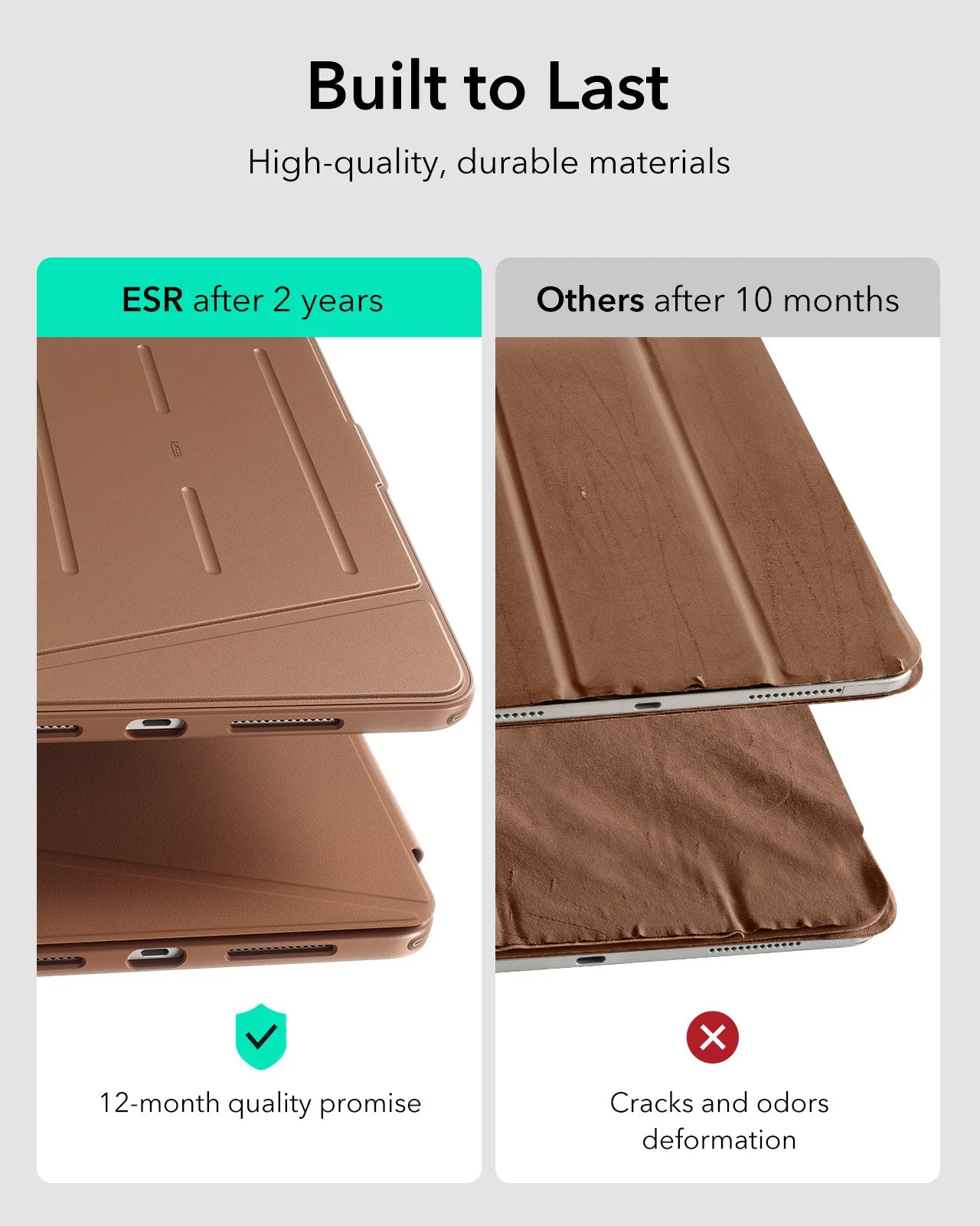 iPad Pro 13" (2025) Flip Magnetic Case with Pencil Holder - Brown - Image 4