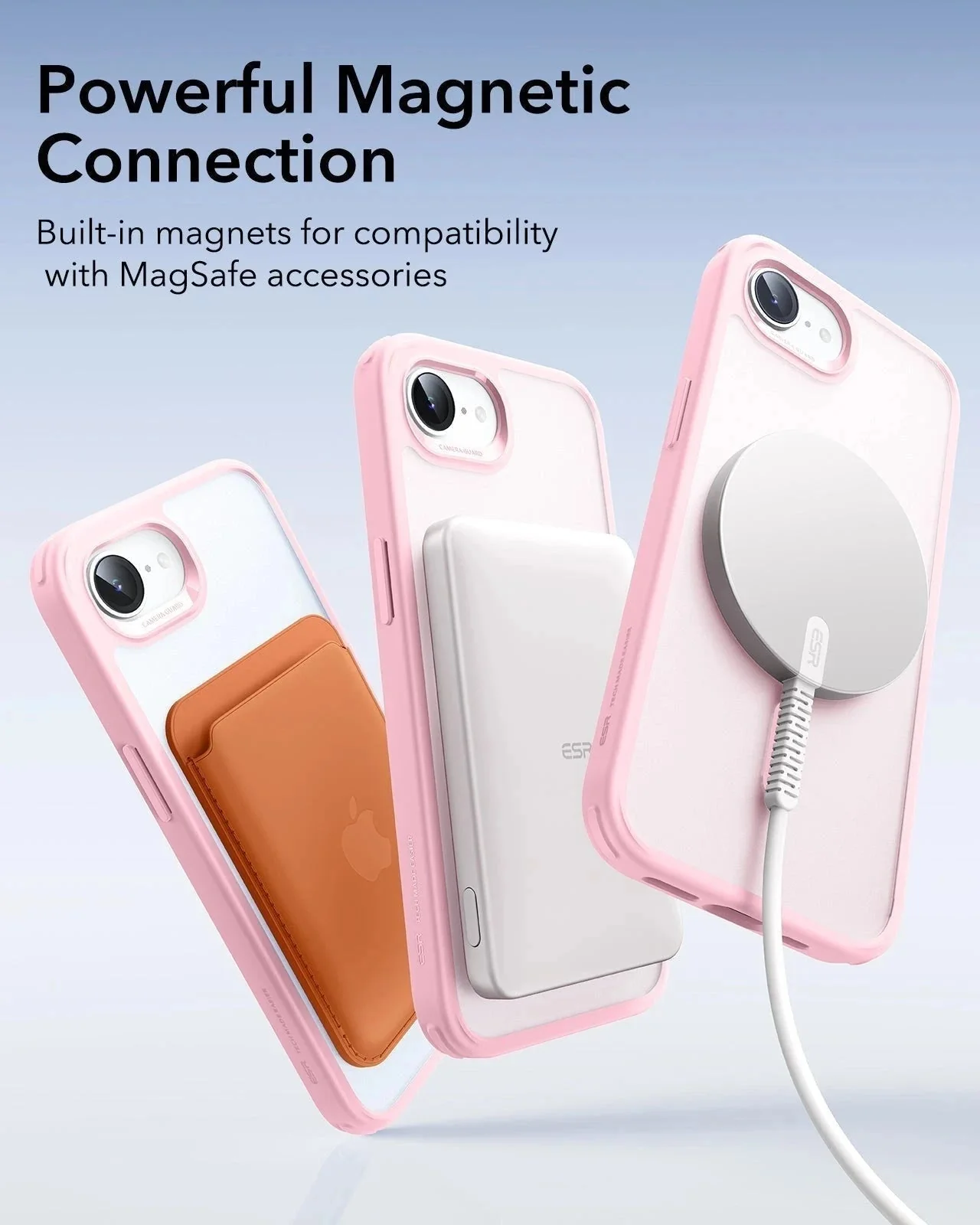 iPhone 17e Bundle Classic Hybrid Magnetic Case & Armorite® Screen Protector - Frosted Bubblegum Pink - Image 5