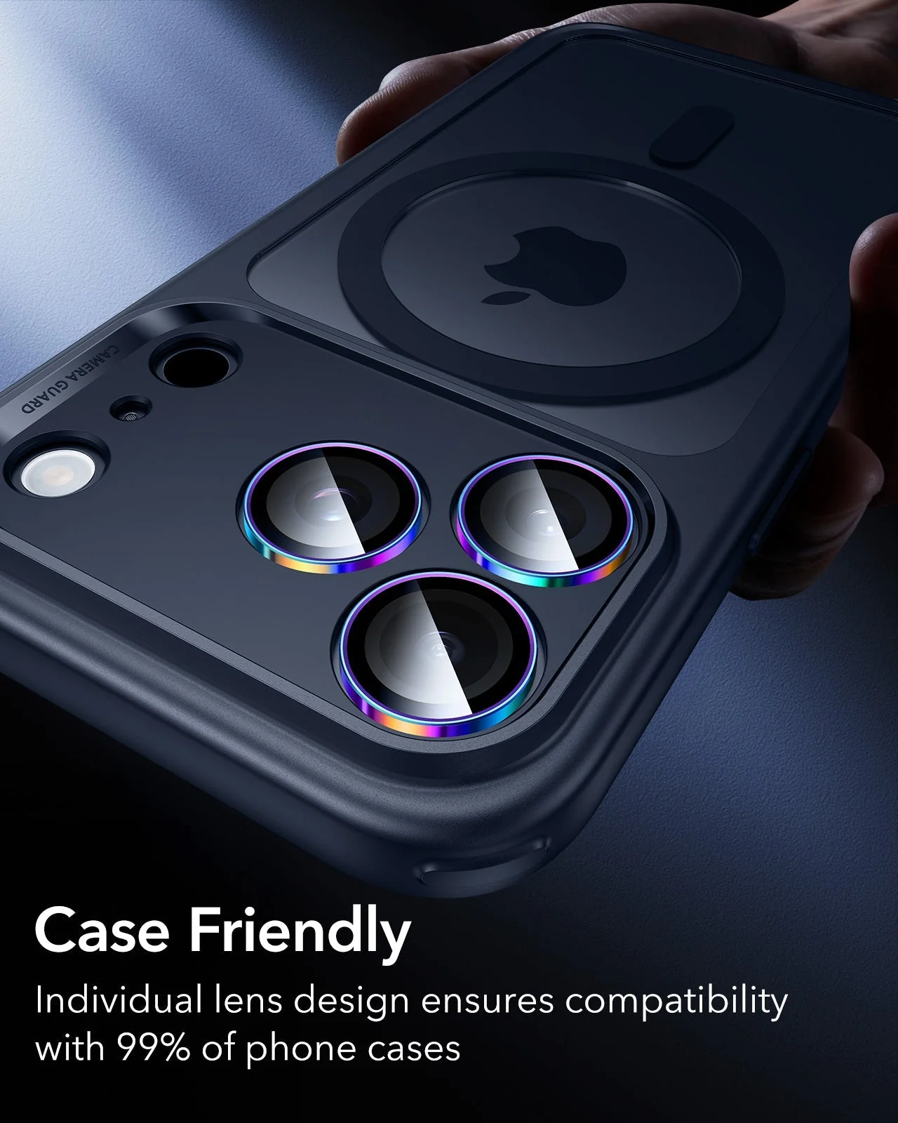 iPhone 17 Pro Max/17 Pro Armorite®️ Camera Lens Protector - Chromatic - Image 8