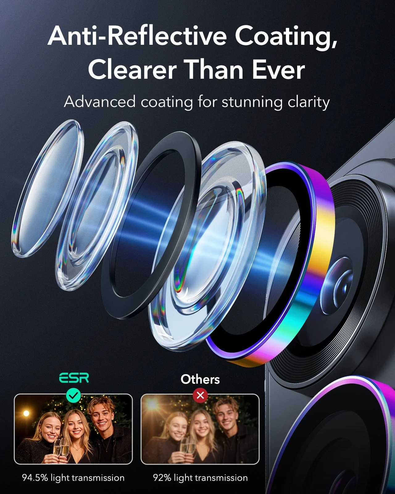 Galaxy S26 Ultra Armorite® Camera Lens Protector - Chromatic - Image 5