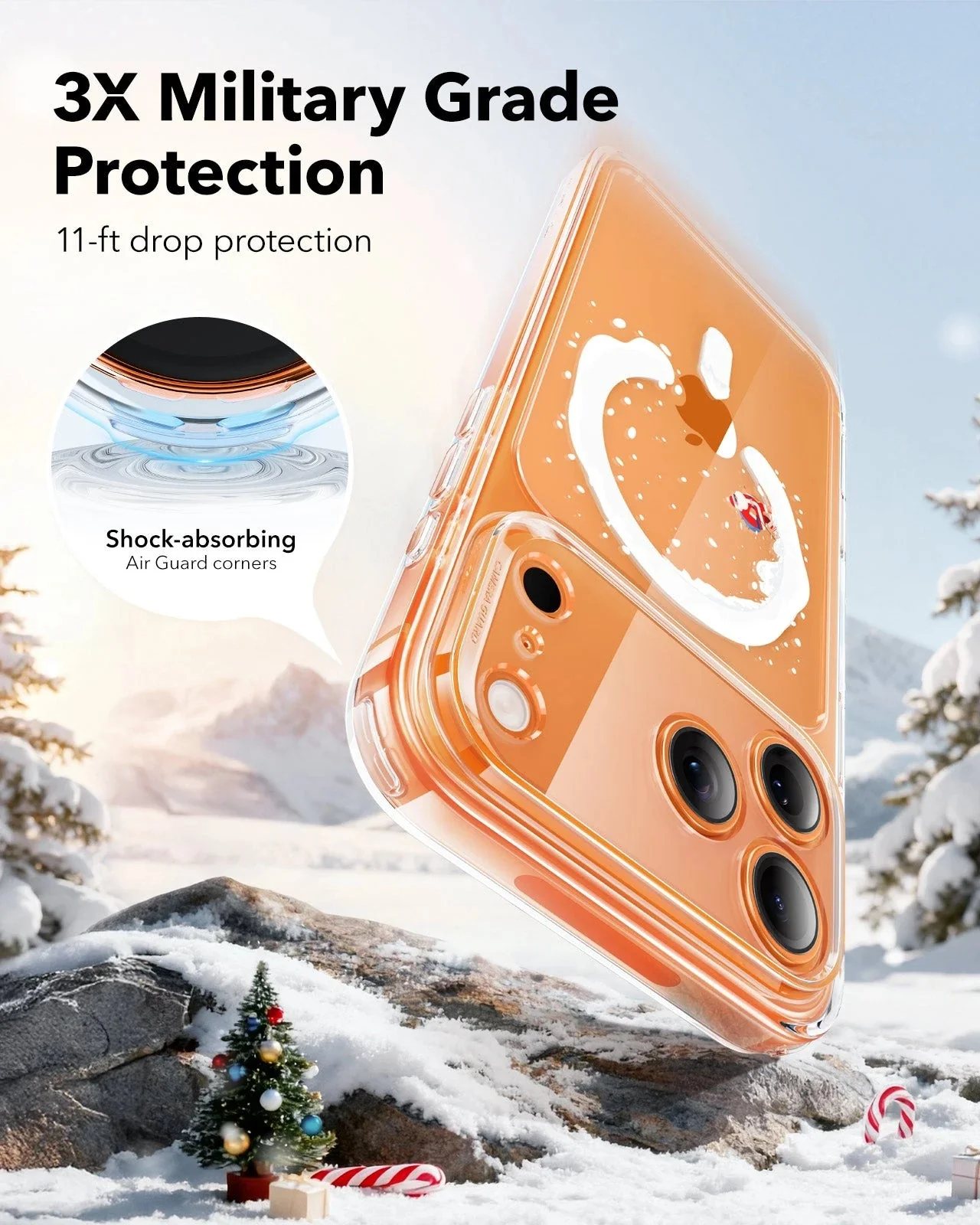 iPhone 17 Pro Classic Hybrid Magnetic Case (Camera Control) - Santa Skater - Image 4