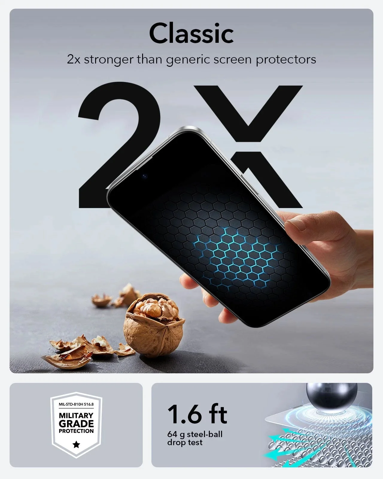 iPhone 14 Plus/13 Pro Max UltraFit Classic Screen Protector - 3 Pack - Image 5