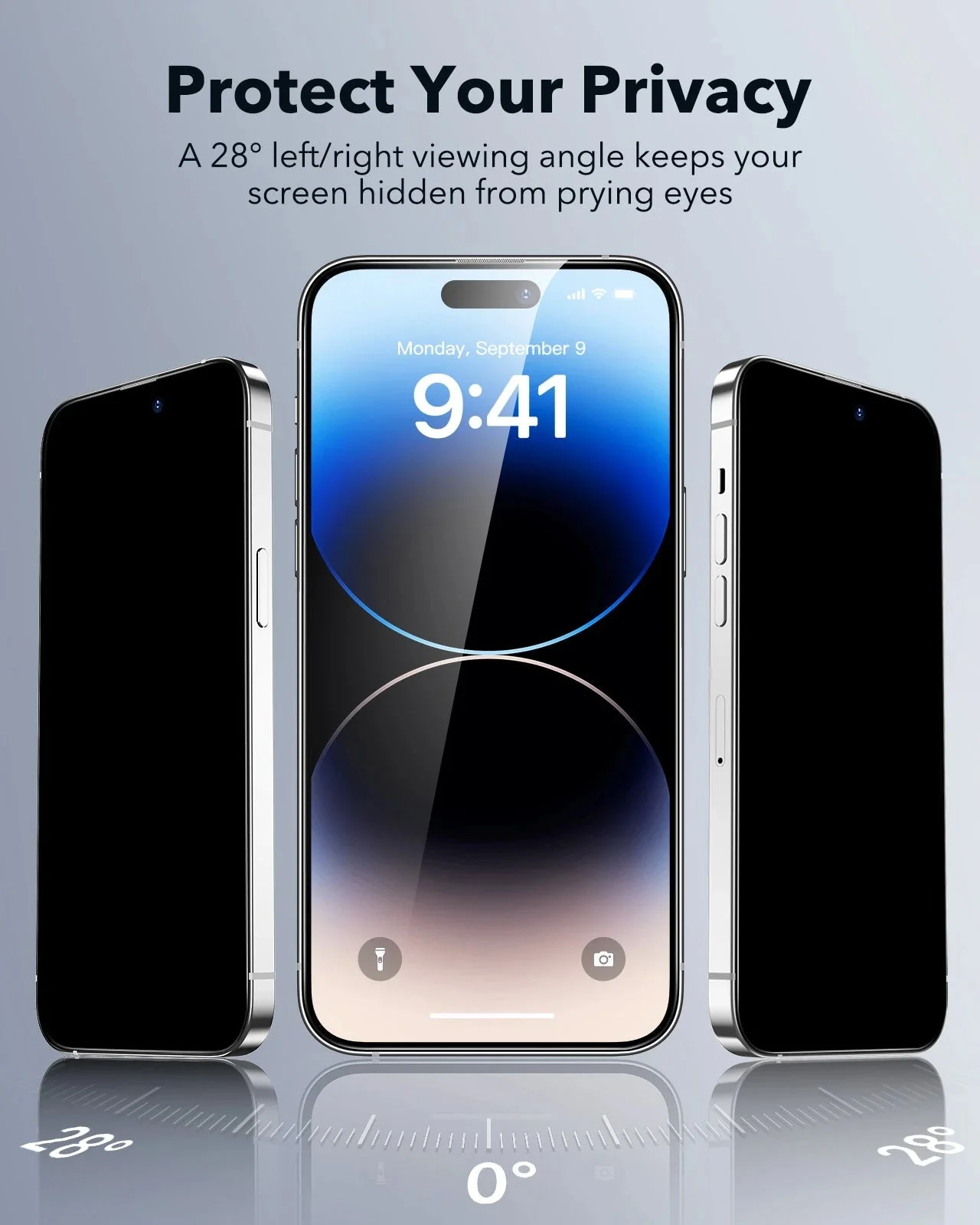 iPhone 14 Pro Max UltraFit Classic Privacy Screen Protector - 3 Pack - Image 3