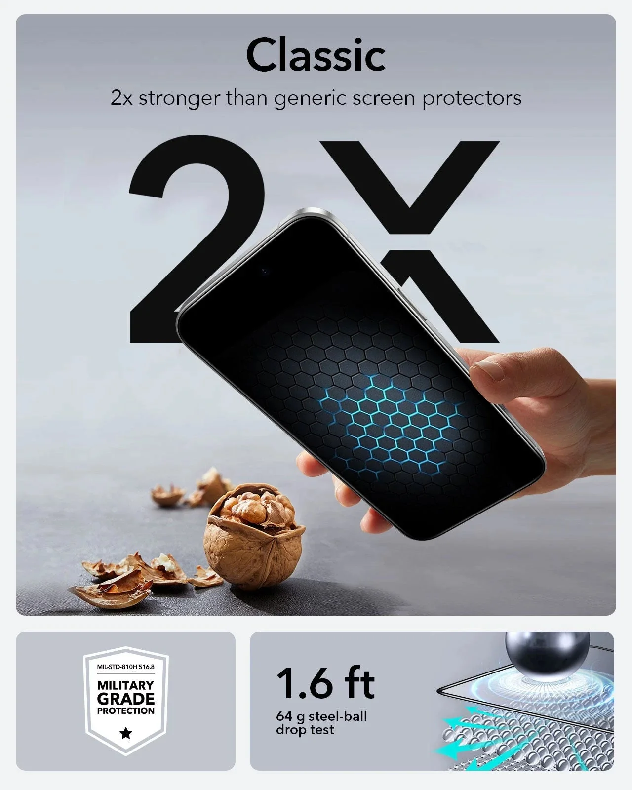 iPhone 16 Plus/15 Plus UltraFit Classic Screen Protector -3 Pack - Image 5