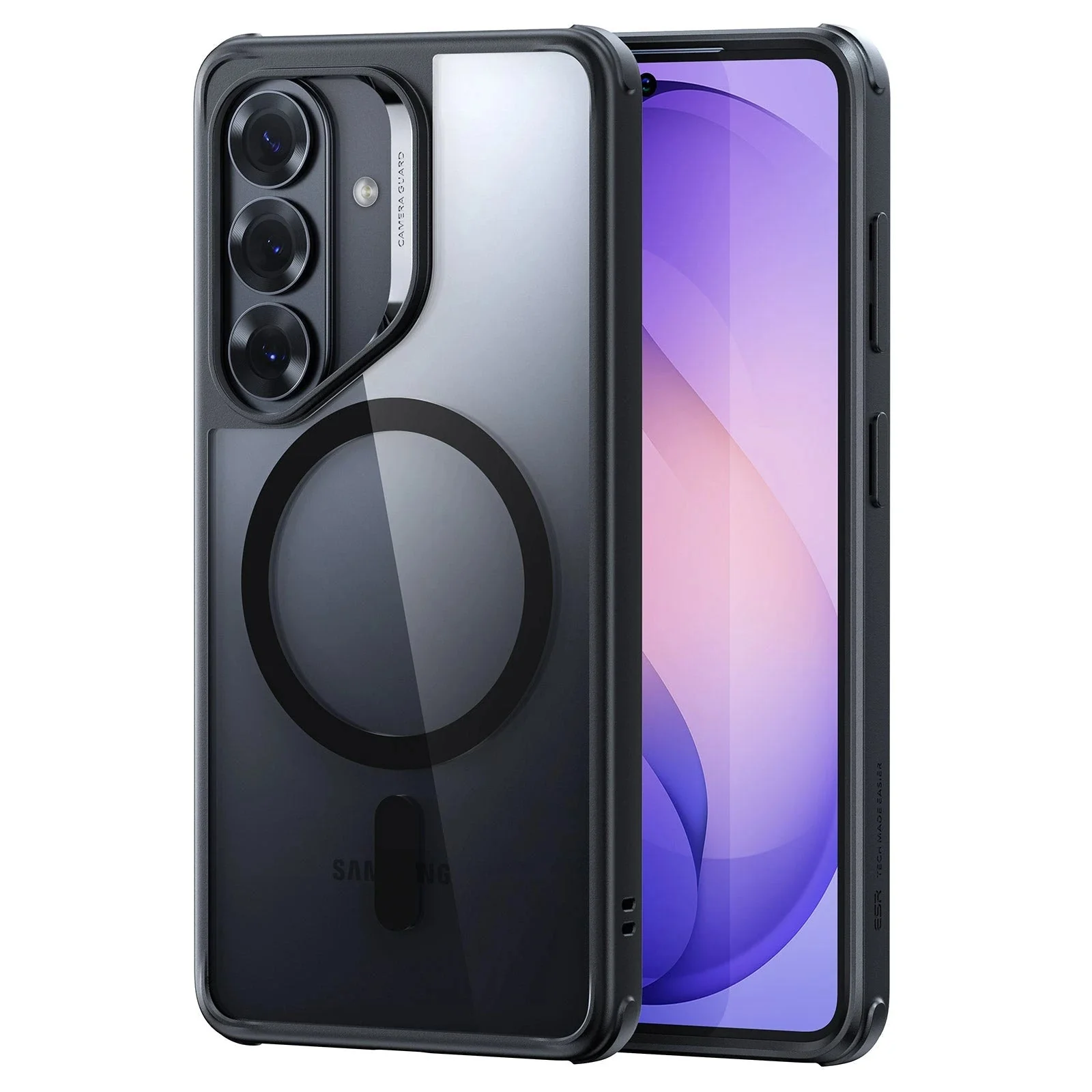 Galaxy S26 Classic Hybrid Magnetic Case - Clear Black
