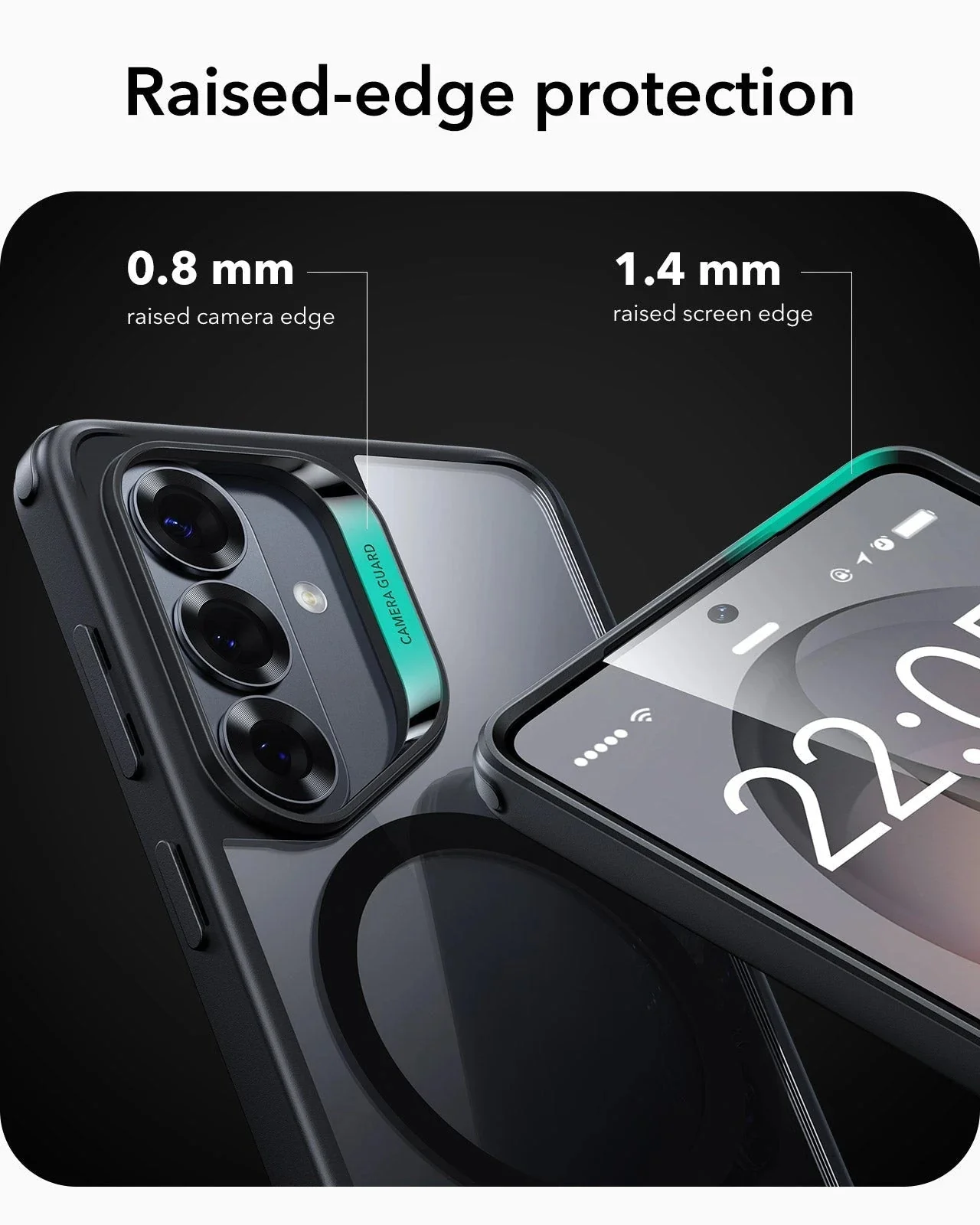 Galaxy S26 Classic Hybrid Magnetic Case - Clear Black - Image 4