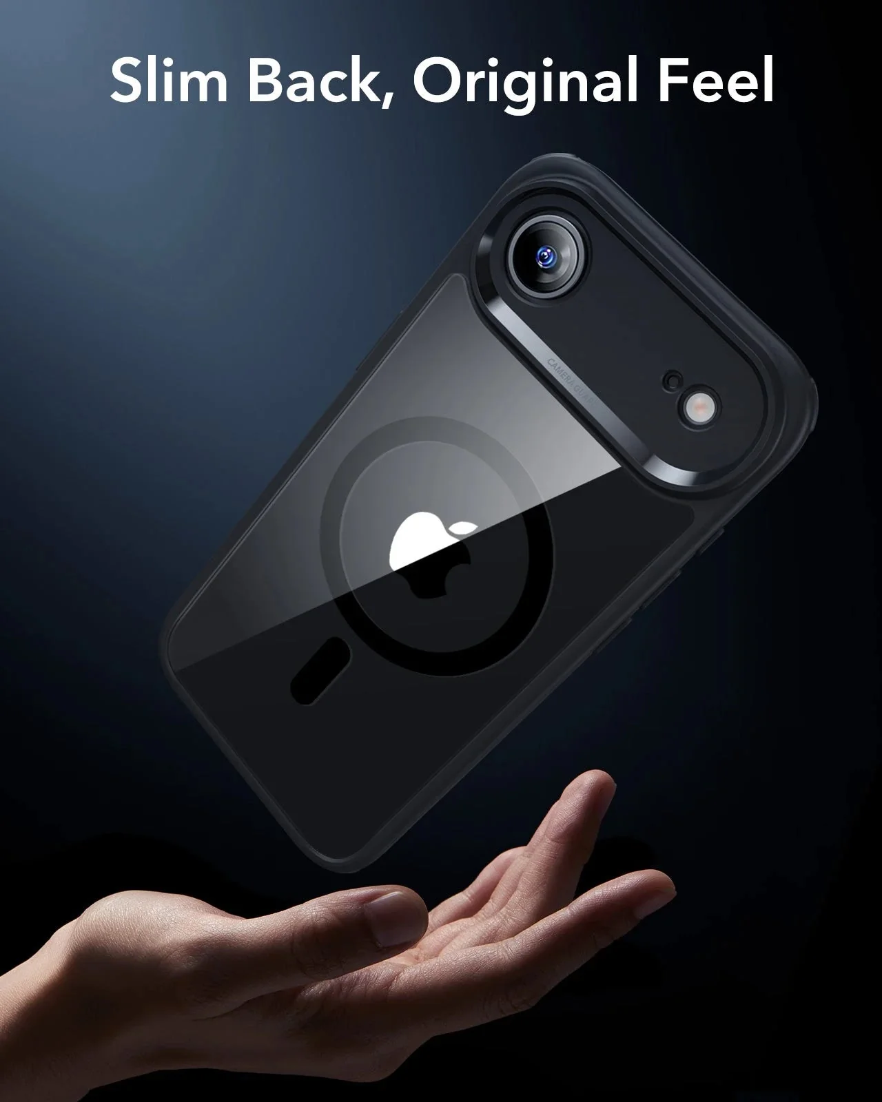 iPhone Air Classic Hybrid Magnetic Case (Camera Control) - Clear Black - Image 7