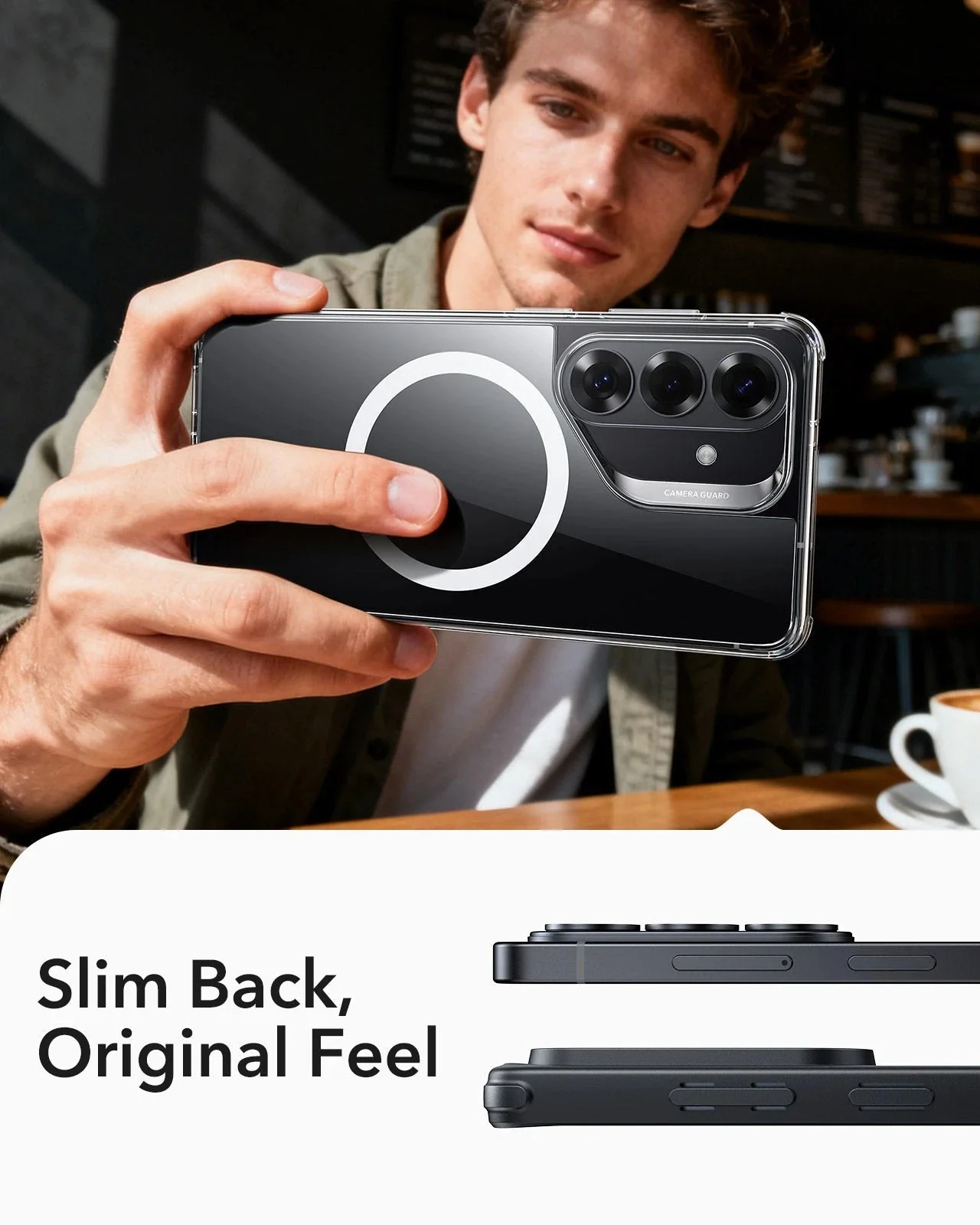 Galaxy S26 Classic Hybrid Magnetic Case - Clear - Image 8