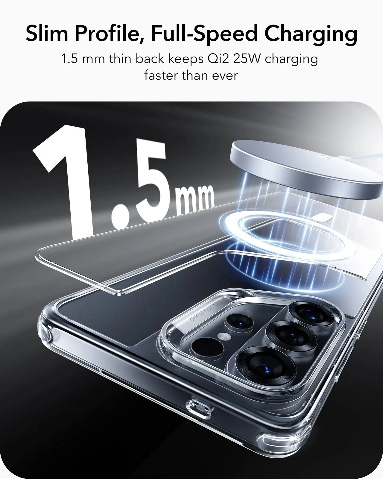 Galaxy S26 Ultra Classic Hybrid Magnetic Case - Clear - Image 7