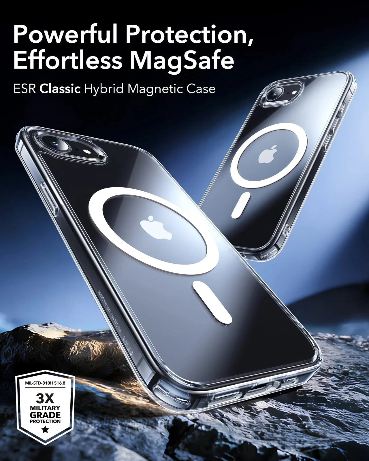 iPhone 17e Classic Hybrid Magnetic Case - Clear - Image 2